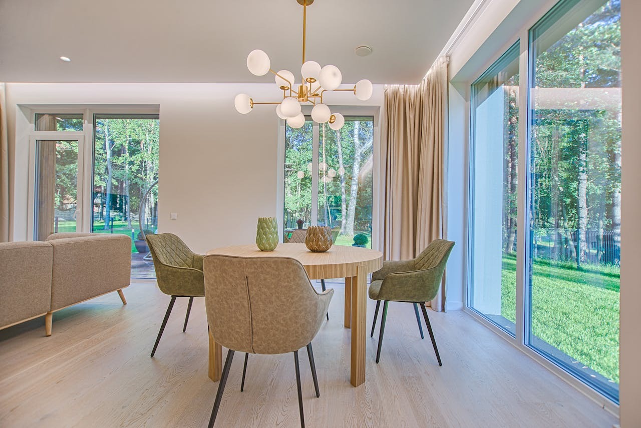 Lichte vloer in modern interieur